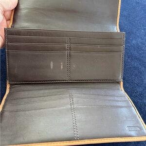 Coach Dark Brown Leather Wallet